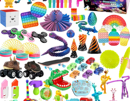 Mega Fun Toy Surprise Box – Fidget Toys & Pop Sensory Items