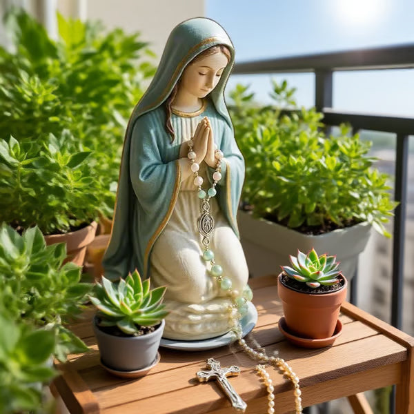 🔥Virgin Mary Rosary Holder (Necklace not included) - ⌛Limited Handmade Series