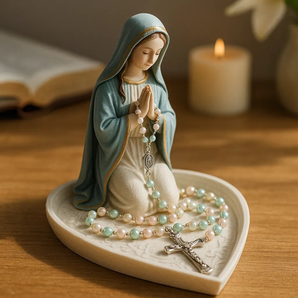 🔥Virgin Mary Rosary Holder (Necklace not included) - ⌛Limited Handmade Series