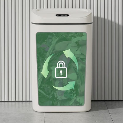 hands free smart trash motion sealing lid odor blocking