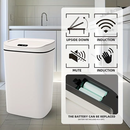 hands free smart trash motion sealing lid odor blocking