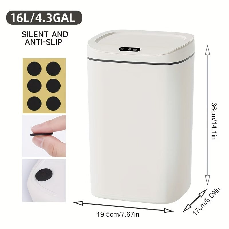 hands free smart trash motion sealing lid odor blocking