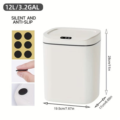 hands free smart trash motion sealing lid odor blocking